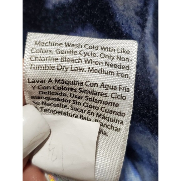 Time And Tru Women's Blue Rayon Round Neck Sleeveless Casual Knee Length Dress L - Picture 12 of 12